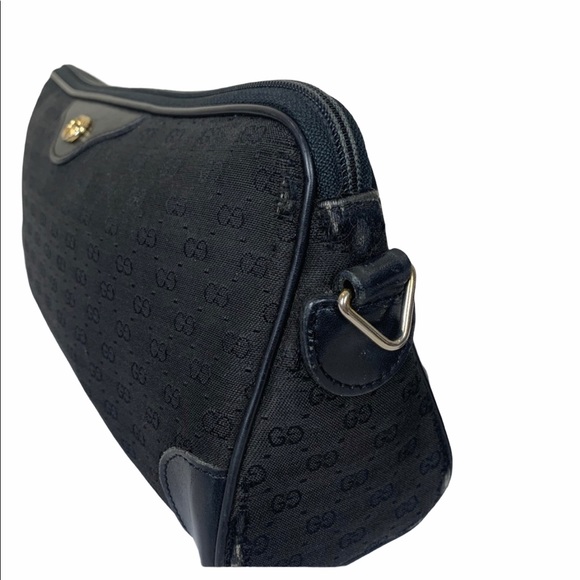 Vintage Gucci Black Logo Bag - Picture 2 of 10